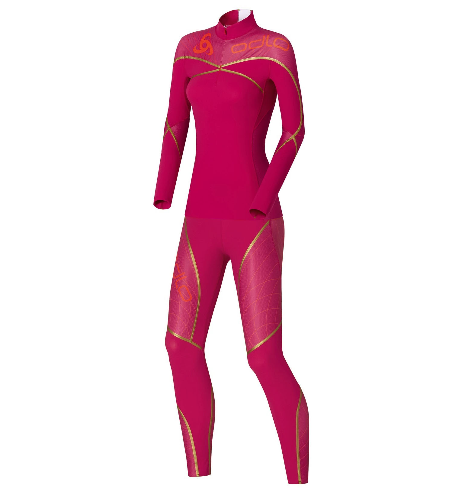 ODLO Гоночный комбинезон AEROFLOW женский, артикул 630141, цвет розовый, характеристики, фото