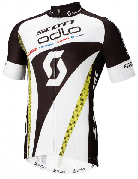 ODLO Велофутболка с воротником-стойкой мужская SCOTT ODLO RACING TEAM