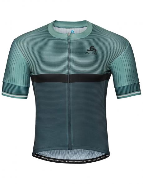 ODLO Велофутболка мужская с воротником-стойкой на молнии ZEROWEIGHT