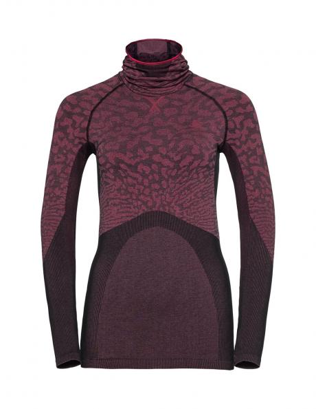 ODLO Футболка длинный рукав с капюшоном и маской PERFORMANCE BLACKCOMB женская