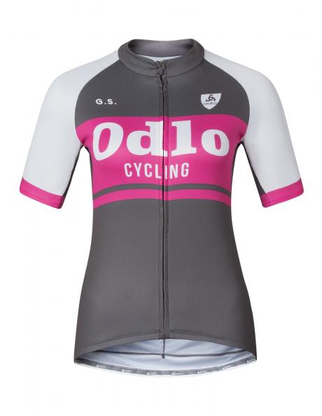 ODLO Велофутболка с воротником-стойкой на молнии женская RIDE