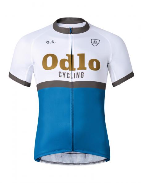ODLO Велофутболка с воротником-стойкой с коротким рукавом мужская RIDE