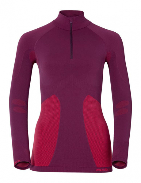 ODLO Футболка длинный рукав 1/2 ZIP PERFORMANCE EVOLUTION WARM женская