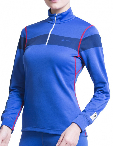 ODLO Футболка длинный рукав 1/2 ZIP WARM RUSSIA женская