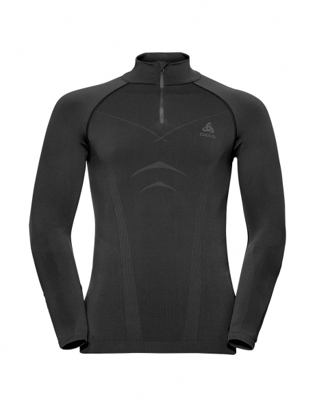 ODLO Футболка мужская с длинным рукавом и молнией у ворота EVOLUTION WARM